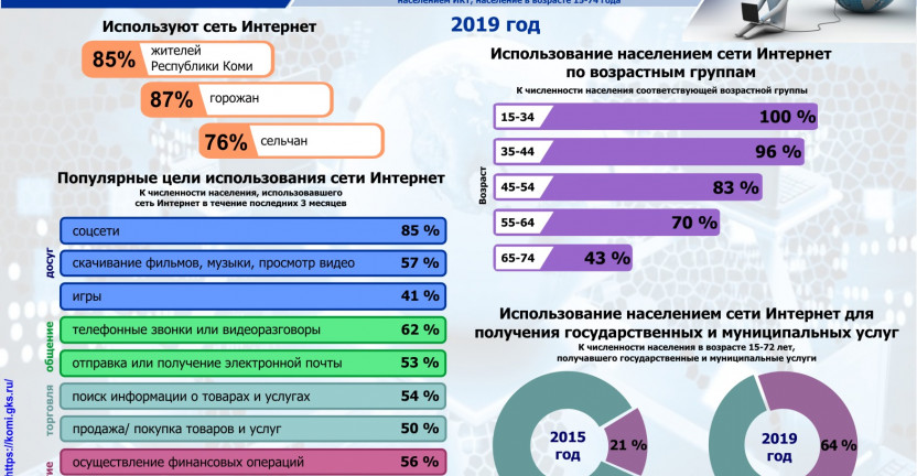 Комистат узнал, для чего жителям республики Интернет